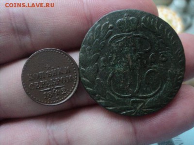 4 копейки 1842 СПМ и 2 коп. 1763 ММ  ок.23.12.15  23-00 мс - DSC00440[1].JPG