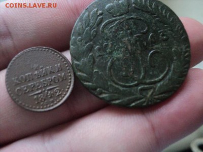 4 копейки 1842 СПМ и 2 коп. 1763 ММ  ок.23.12.15  23-00 мс - DSC00441[1].JPG