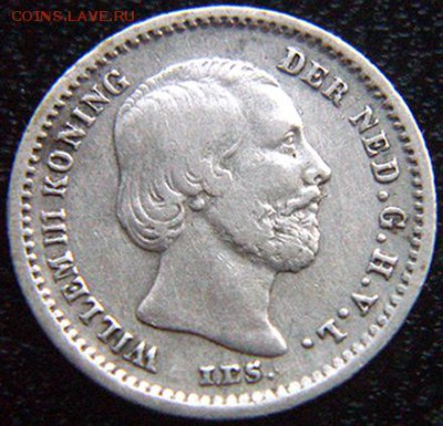 Нидерланды_5 центов 1862. Серебро; до 20.12_22.52мск - 10682