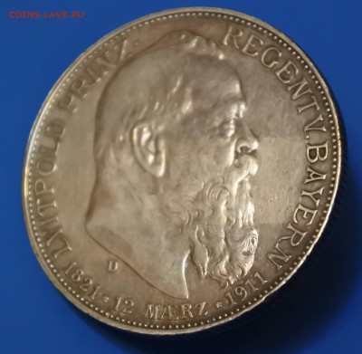 Бавария 2 марки 1911г до 22.12. 22-00 мск - 4