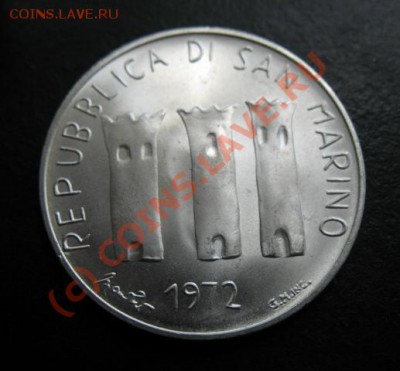 Сан Марино, 1972 г, 500 L, до 28.09 в 21-30 мск - с м 1972 а