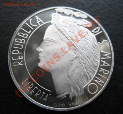 Сан Марино, серебро, 1986 г, 1000 L, до 28.09 в 21-30 мск - с м 1000 фут пруф а