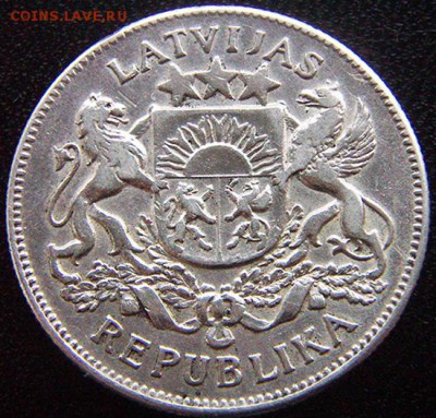 Латвия_2 лата 1925. Серебро; до 21.12_22.14мск - 10553