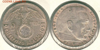 Германия, 2 м 1938, с 200! - до 22-00мск 23.12 - ger-2m-1938