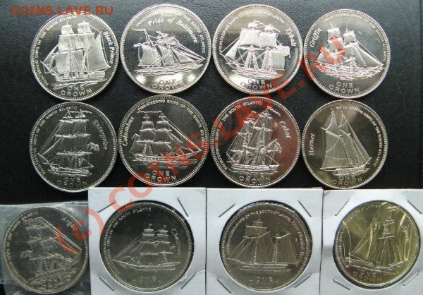 Тристан де Кунья набор Корабли 2006г - ТДК.JPG