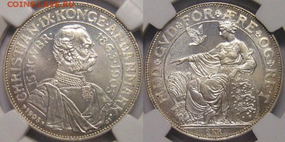 Дания 1875-1958, Парад двухкроновиков, предпродажная оценка - 3