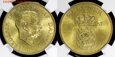 Дания 1875-1958, Парад двухкроновиков, предпродажная оценка - 3