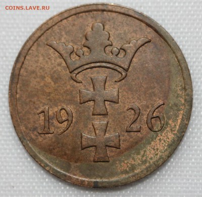 С 1 руб. ДАНЦИГ 2 пфеннига 1926г. до 28.12 в 22-00 - IMG_9334.JPG