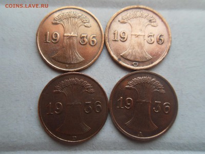 Германия 1 рейхспфенниг 1936 (F,G,D,A)29.12.15, 22МСК Редкие - SDC17818.JPG