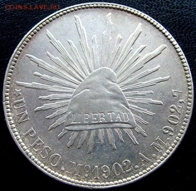 Мексика_неплохой серебряный песо 1902; до 24.12_22.36мск - 10651