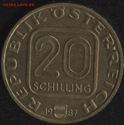 Австрия 20 шиллингов 1987 ЗАЛЬЦБУРГ до 22:00мск 30.12.15 - Австрия 20 шиллингов 1987 -1 (350)