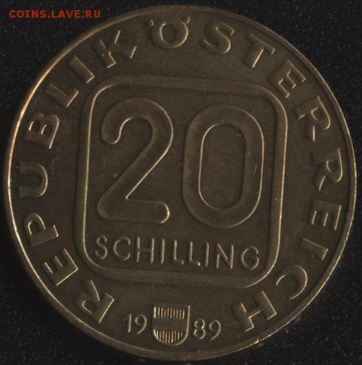 Австрия 20 шиллингов 1989 до 22:00мск 30.12.15 - Австрия 20 шиллингов 1989 -1 (450)