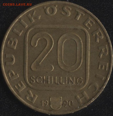 Австрия 20 шиллингов 1990 БРЕГЕНЦ до 22:00мск 30.12.15 - Австрия 20 шиллингов 1990 -1 (450)