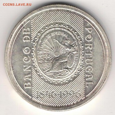 Ag ПОРТУГАЛИЯ 500 ЭСКУДО 1996 БАНК ДО 31.12-22Ч (Б400) - 5-п500э