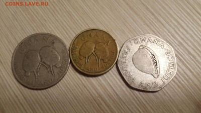 Монеты Ганы. 200 , 50 и 500 сидис. - 1451052904719-898377544