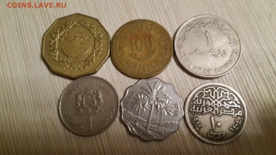 6 монет С Арабской вязью. - 1451053461187236788805