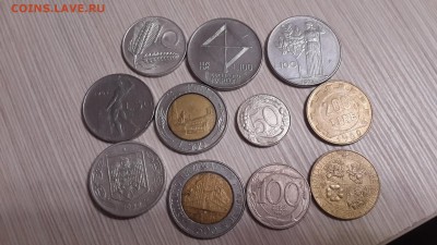 Монеты Лиры. Разные. 10. 50. 100.200 и 500. - 1451054491215-1648980267