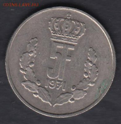 Люксембург 5 франков 1971 до 26.12.2015 21-30 - 111