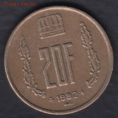 Люксембург 20 франков 1982 до 26.12.2015 21-30 - 111