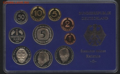 ФРГ годовой набор монет 2001 PROOF до 22:00мск 30.12.15 - фрг2