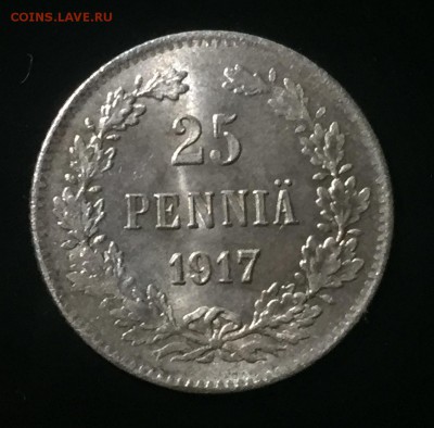 25 пенни 1917 года Без корон . UNC до 29.12. в 22:15 - 1
