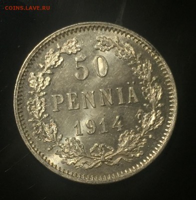 50 пенни 1914 года UNC до 29.12. в 22:15 - 1
