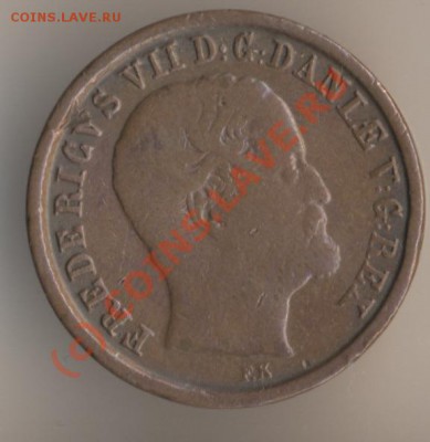 Дания 1 скилинг 1813, полскилинга 1842.Оценка. - 10