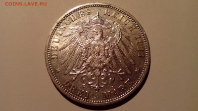 Германия 3 марки 1911 Пруссия до 29.12.15г 22.30 мск - IMG_20151226_211932