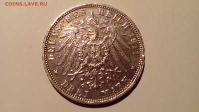 Германия 3 марки 1911 Бавария до 29.12.15г 22.30 мск - IMG_20151226_211804