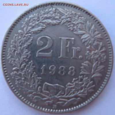 2 франка 1988 Швейцария - IMG_5604.JPG