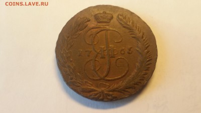 5 копеек 1765 пятерка перерезана - 1451212217143