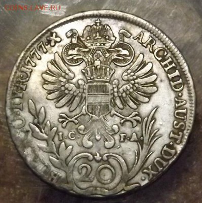 20 крейцеров 1777 оригинал? - DSCF4033.JPG