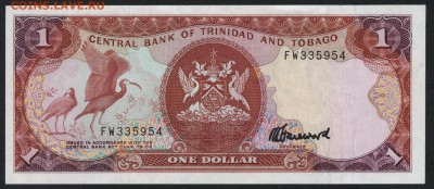 Тринидад и Табаго 1$ 1979г. UNС до 22-00 мск 30.12.15 г. - Тринидат иТабаго 1 дол 1979 аверс