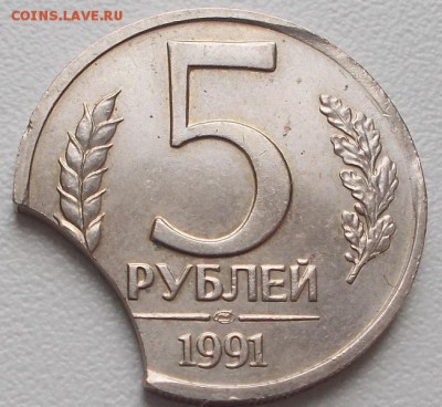 5 рублей 1991 Крупный выкус!до 30.12.15 21ч.00мин мск - DSCN4482.JPG