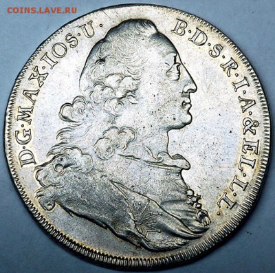 Германия. Бавария_неплохой талер 1775; до 29.12_22.50мск - 10283