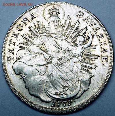 Германия. Бавария_неплохой талер 1775; до 29.12_22.50мск - 10284