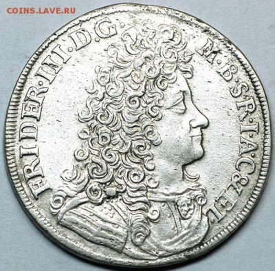 Германия. Бранденбург_серебряный гульден 1690; 30.12_22.06мс - 10229