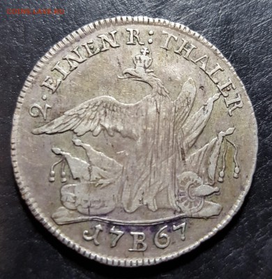 2 EINEN R THALER 1767 год - 20160102_000953