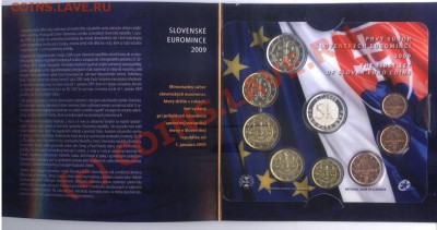 Словакия, набор евро (2009) UNC - Slovakia 2009 UNC 1