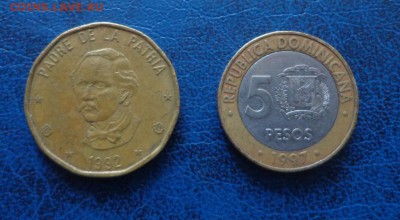 Доминиканская республика 1песо 1992, 5 песо 1997 - DSC01752.JPG