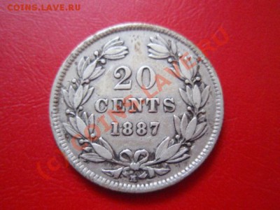 Никарагуа 20 центов 1887  до 29.09 в 21.00 М - P9254484.JPG