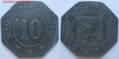 Вопросы и ответы. опознание и другие моменты. - 10 пф. 1917г. Нойштадт