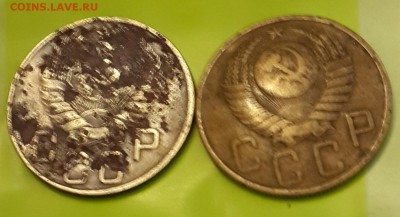 5 копеек 1940, 1948. С рубля. До 11.01.2016 в 22.00 - 20160105_170417-1
