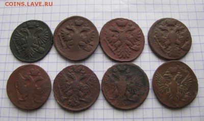 Деньга 1730г.1737г.1739г.1743г.1746г.1748г.1750г.1753г. - 043i