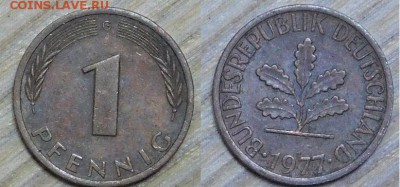 Германия, 1 пф. 10 шт. по 2р. до 11.01.2015г. 22-00 - 1977.JPG