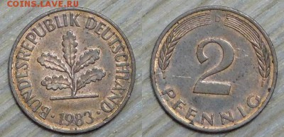 Германия, 2 пф. 10 шт. по 2р. до 11.01.2016г. 22-00 - 1983.JPG