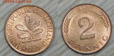Германия, 2 пф. 10 шт. по 2р. до 11.01.2016г. 22-00 - 1990.JPG