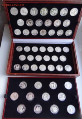 Набор монет 500 лет Америке, о-ва Кука, 52 шт по 1oz - lot-219464-1