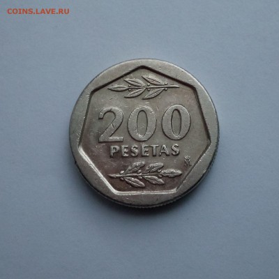 Испания 200 песет 1986 до 10.01.16. 22:00 мск. - Испания 200 песет 1986 - 035-2
