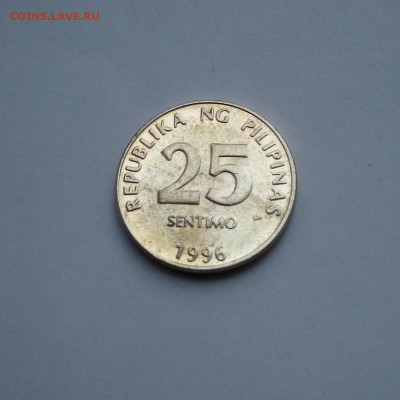 Филиппины 25 сентимо 1996 до 10.01.16. 22:00 мск. - Филиппины 25 сентимо 1996 - 037-2